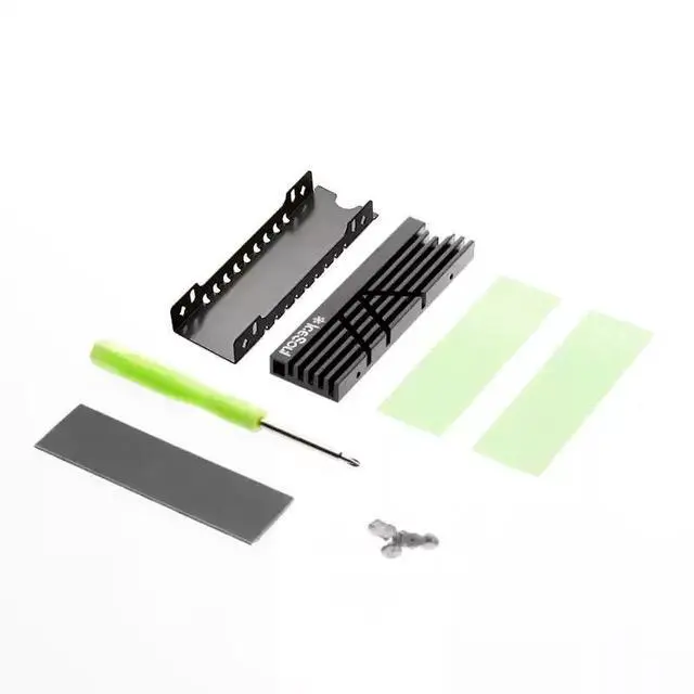 Alt view image 6 of 6 - JVFYI Ice Soul 06 Heatsink, Black Aluminum Cooler for PS5 Slim & Desktop 2280 SSD, Ultra-Thin Heat Spreader