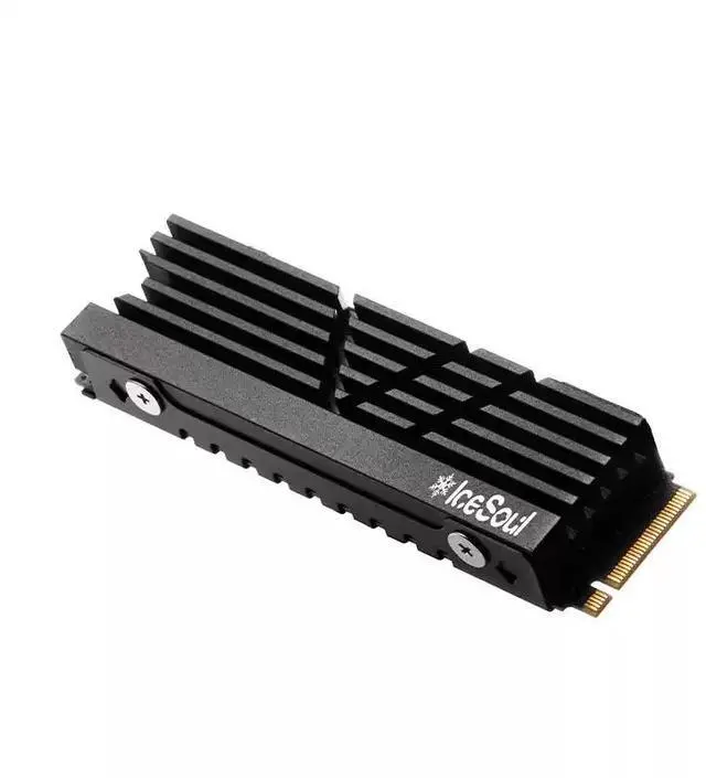 Alt view image 4 of 6 - JVFYI Ice Soul 06 Heatsink, Black Aluminum Cooler for PS5 Slim & Desktop 2280 SSD, Ultra-Thin Heat Spreader