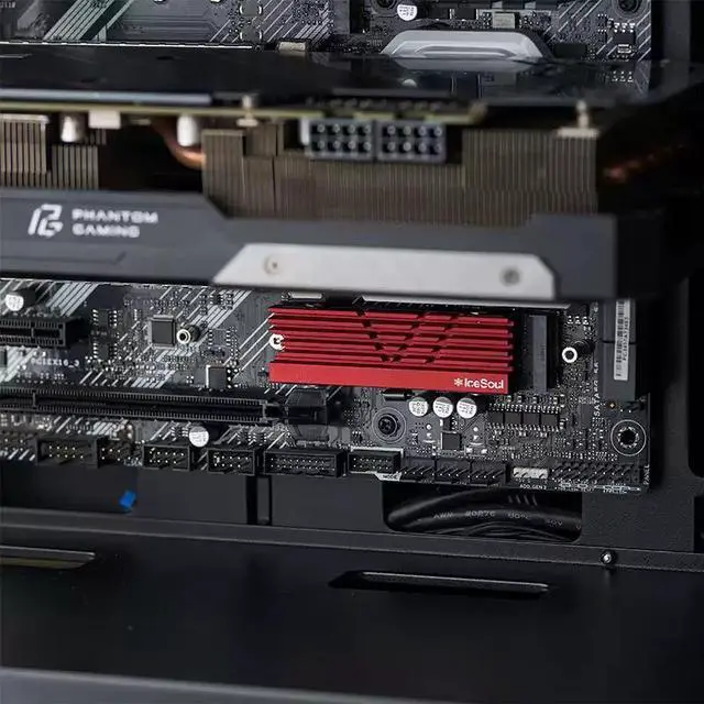 Alt view image 5 of 6 - JVFYI Ice Soul 06 Heatsink, Black Aluminum Cooler for PS5 Slim & Desktop 2280 SSD, Ultra-Thin Heat Spreader