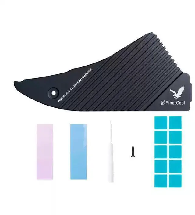 Alt view image 5 of 5 - FINALCOOL Flying Eagle PS5 SSD Heatsink, Magnesium-Aluminum Alloy M.2 Cooler for PlayStation 5 Console, Integrated Heat Spreader