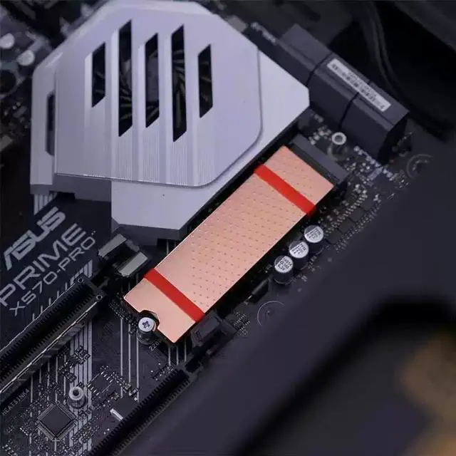 Alt view image 4 of 6 - FINALCOOL Ice Copper Pro M.2 2280 SSD Heatsink, 2mm Performance Pure Copper Cooler for Desktop/Laptop NVMe SSD, Complete Kit with Thermal Pads & Tools