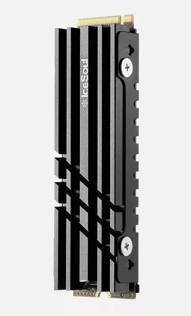 Alt view image 6 of 6 - JVFYI Ice Soul 01 M.2 2242 SSD Heatsink, Compact Dual-Side Cooler for PS5 Slim & Ultra-Thin Laptop NVMe SSD, Space-Optimized Heat Spreader