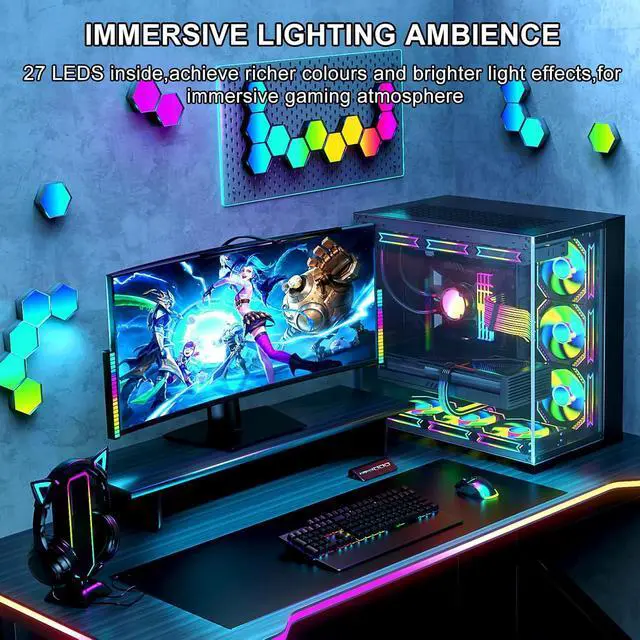 Alt view image 6 of 7 - JVFYI RGB 8 Pin PCIE Cable,Bright ARGB GPU Cables Extension for RTX 3060 4060 4070 Radeon RX 6600 580 Graphics Card Power Supply 5V3Pin PC Case Accessory Black