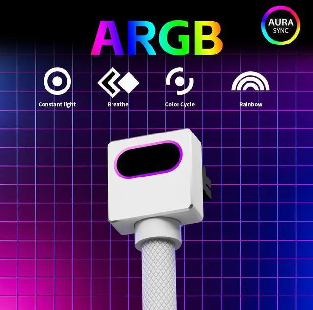 Alt view image 4 of 6 - JVFYI 12+4Pin(16-pin) 12VHPWR GPU Modular CableDirect Connection Cable for NVIDIA GeForce RTX 40/5070/5080 Series Graphics Cards,18AWG 90°Right-Angle Design,Not an Extension Cable(White, Clip B-50CM)