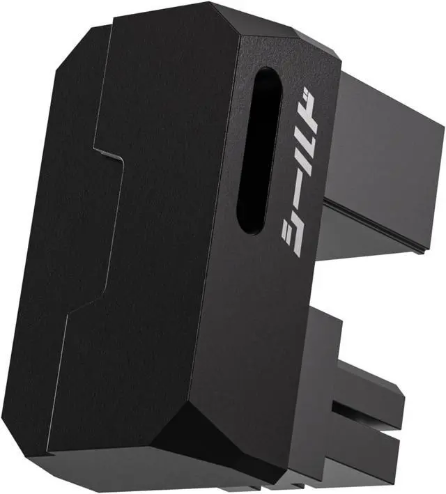 Main image of 8-Pin PCIe GPU Power Adapter,180-Degree U-Turn Angled Connector, Aluminum Design for Graphics Cards  Standard Type, Black-1 Pack