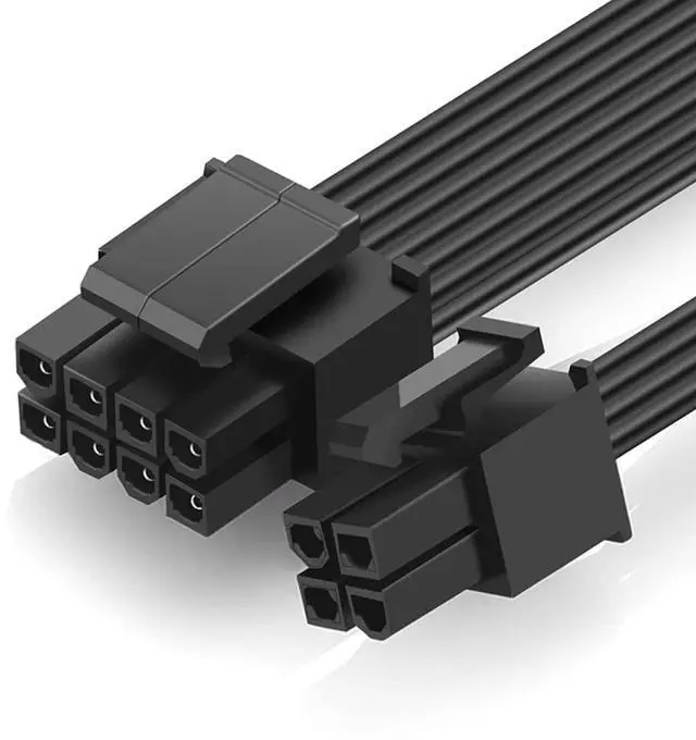 Alt view image 7 of 7 - JVFYI 2 Pack EPS12V CPU 8 Pin Female to CPU ATX 8 Pin and ATX 4 Pin Male Power Supply Extension Cable EPS 12V for Motherboard 7.9 inch ( 20cm )