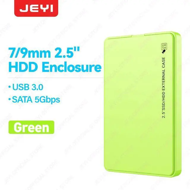Main image of M.2 NVMe/SATA Aluminum SSD Enclosure - USB 3.2 Gen2 10Gbps External Drive Case Green