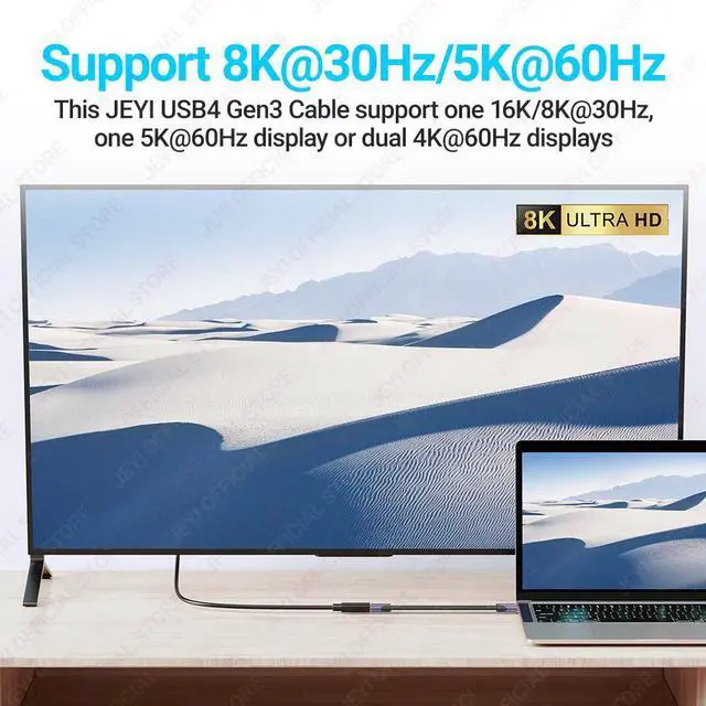 Alt view image 4 of 6 - USB 4.0 FPC Cable - 40Gbps 240W PD with 8K Video Support for Thunderbolt 4/3 MacBook CC-F85Pro+C100