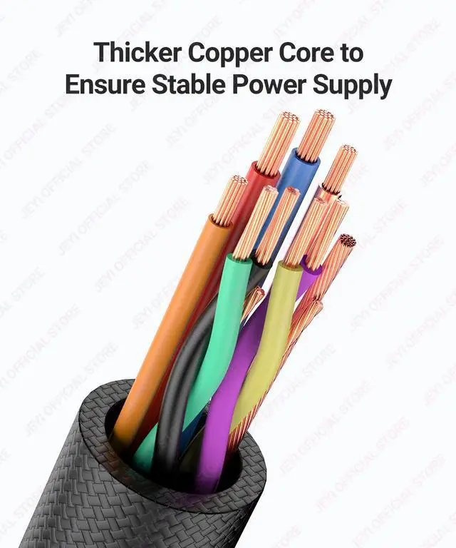 Alt view image 3 of 6 - 4-Pin PWM Splitter 1-to-1 Fan Hub - 10in PVC Cable with Anti-Overload, 3-Pin Compatible