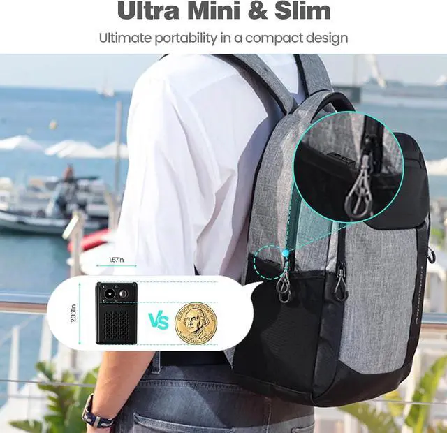 Alt view image 4 of 7 - Hidden Camera, 2025 Nanny Cam for Home | Motion Detection Without WiFi, Free 1-Year Cloud Storage, 4K HD Day & Night Recording Smart Mini Camera for Home/Baby/Pet (Black)