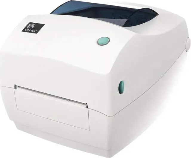 Alt view image 3 of 5 - GC420t Thermal Transfer Desktop Printer Print Width of 4 in USB Serial and Parallel Port Connectivity GC420-100510-0QB For Zebra