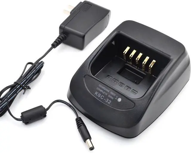 Alt view image 6 of 6 - JVFYI KSC-32 Rapid Charger with Power Adapter Compatible with Kenwood Radio TH-D72A TK-2180 TK-3180 TK-5210 TK-5310 NX-5200 NX-5300 NX-5400 NX200 NX300 NX-410 NX-411 KNB-31 KNB-32 KNB47BatteryCharging