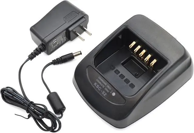 Alt view image 3 of 6 - JVFYI KSC-32 Rapid Charger with Power Adapter Compatible with Kenwood Radio TH-D72A TK-2180 TK-3180 TK-5210 TK-5310 NX-5200 NX-5300 NX-5400 NX200 NX300 NX-410 NX-411 KNB-31 KNB-32 KNB47BatteryCharging