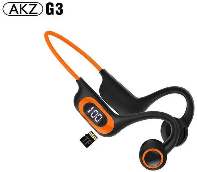 Main image of AKZ-G3 2nd Gen Bone Conduction Bluetooth Headphones, Wireless Open-Ear Sports Headset for Running, Gym, Cycling - IPX5 Waterproof, 8H Playtime, HD Call Noise Cancelling G3 coral color