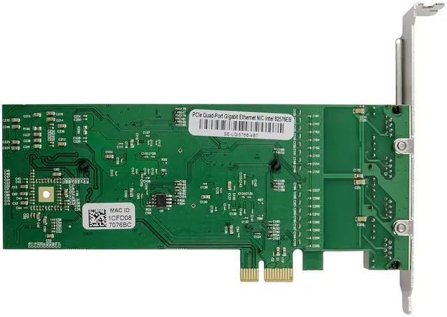 Alt view image 5 of 7 - JVFYI PCIe Intel JL82576EB Quad-Port Gigabit Server NIC