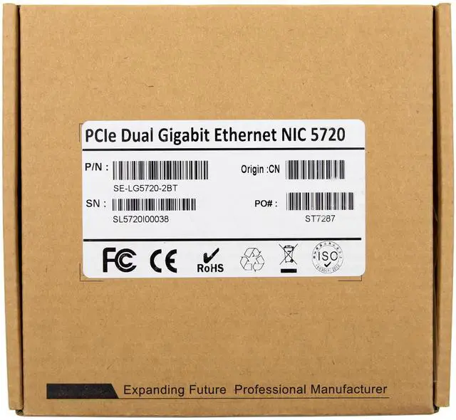 Alt view image 7 of 7 - JVFYI PCIe NetXtreme Dual-Port Gigabit Network card