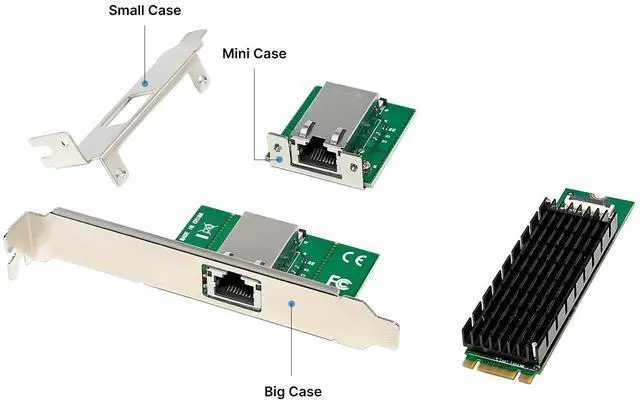 Alt view image 2 of 7 - JVFYI ST7355 M.2 B+M KEY AQC107 10GbE RJ45 Server NIC