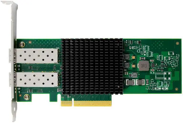 Alt view image 2 of 7 - JVFYI PCIe x8 BCM57414 Dual-Port 25G SFP28 Network Adapter
