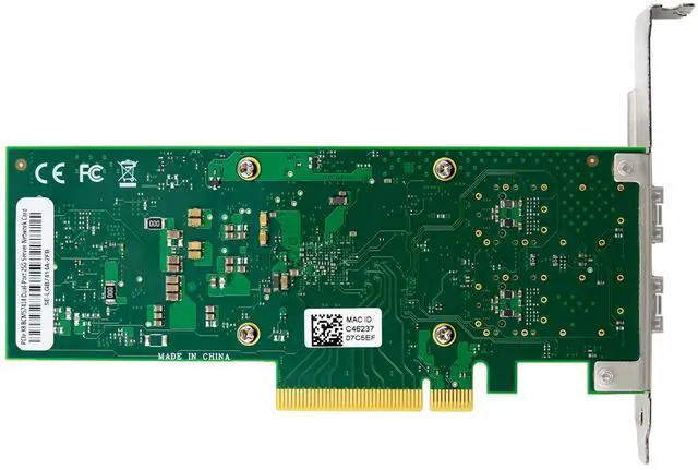Alt view image 3 of 7 - JVFYI PCIe x8 BCM57414 Dual-Port 25G SFP28 Network Adapter