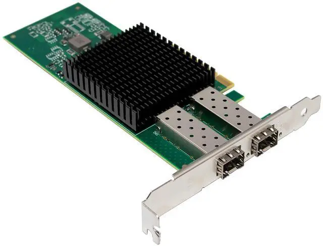 Alt view image 3 of 7 - JVFYI PCIe x8 BCM57302 Dual-Port 10GbE SFP+ Network Adapter