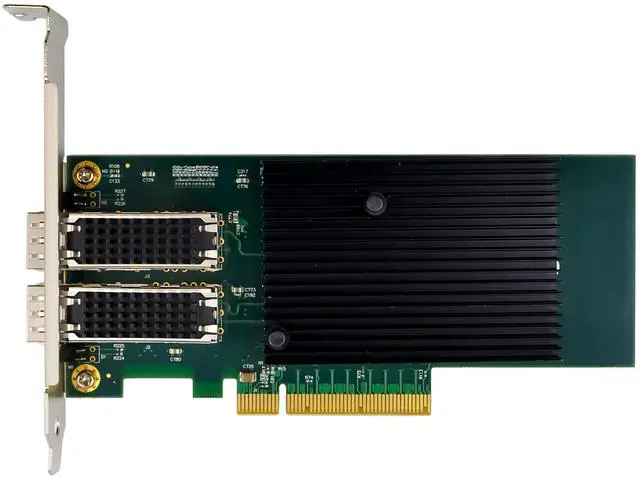 Alt view image 6 of 7 - JVFYI PCIe X8 X710 Dual-SFP+ Fiber Server Converged NIC