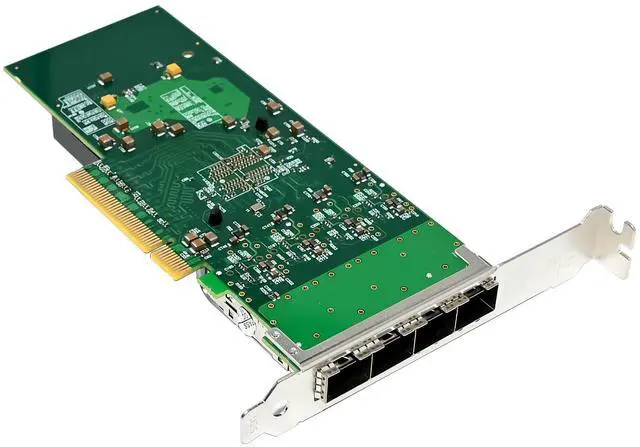 Alt view image 6 of 7 - JVFYI PCIe X8 Intel X710 Quad-SFP+ Fiber Server Converged NIC