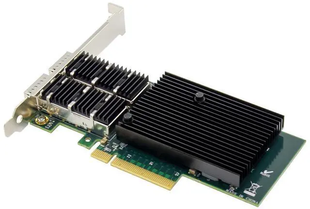 Alt view image 4 of 7 - JVFYI PCIe x8 X710 Dual Port 40G QSFP+ Converged Adapter