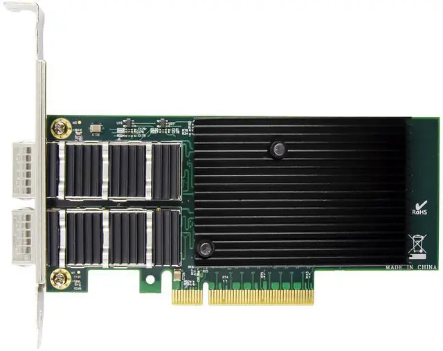 Alt view image 5 of 7 - JVFYI PCIe x8 X710 Dual Port 40G QSFP+ Converged Adapter