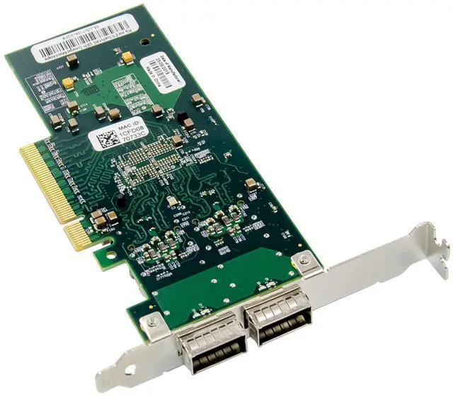 Alt view image 7 of 7 - JVFYI PCIe x8 X710 Dual Port 40G QSFP+ Converged Adapter