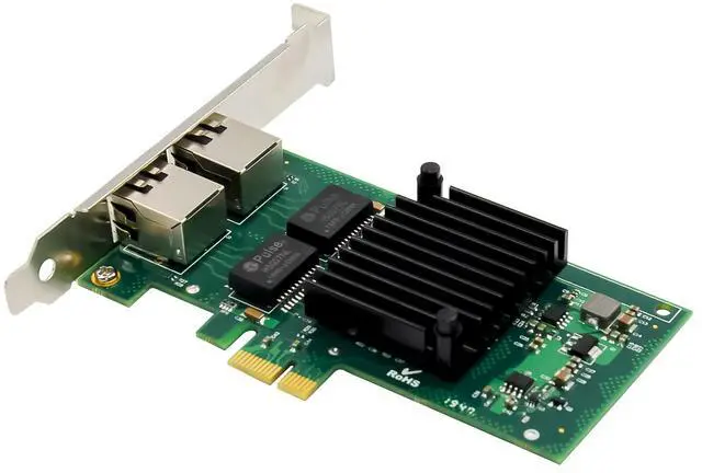 Alt view image 5 of 7 - JVFYI PCIe I350AM2 Dual-RJ45 Gigabit Server NIC
