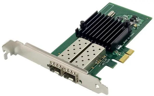 Alt view image 2 of 7 - JVFYI PCIe I350 Dual-SFP Gigabit Fiber Server NIC