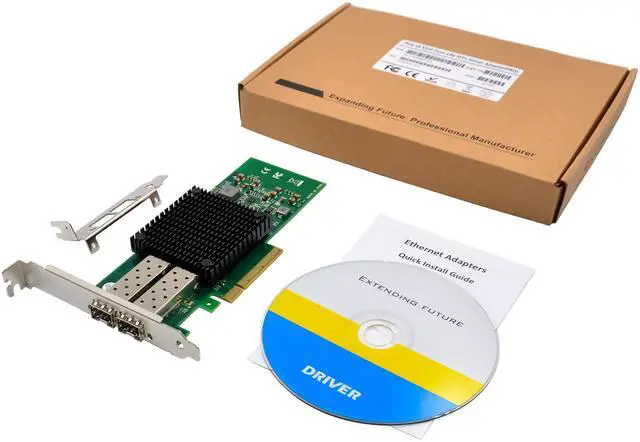 Alt view image 5 of 7 - JVFYI PCIe Dual 10GbE SFP+ Server Fiber NICs JL82599ES