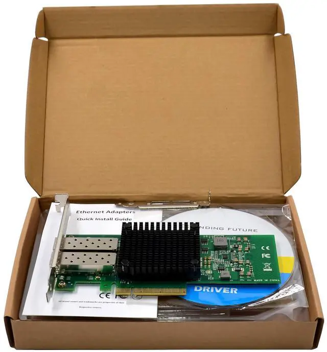 Alt view image 6 of 7 - JVFYI PCIe Dual 10GbE SFP+ Server Fiber NICs JL82599ES