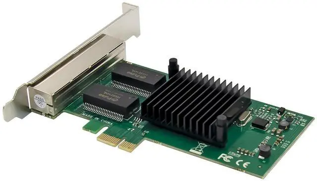 Alt view image 3 of 7 - JVFYI PCIe X4 82580EB Quad-RJ45 Gigabit Server NIC