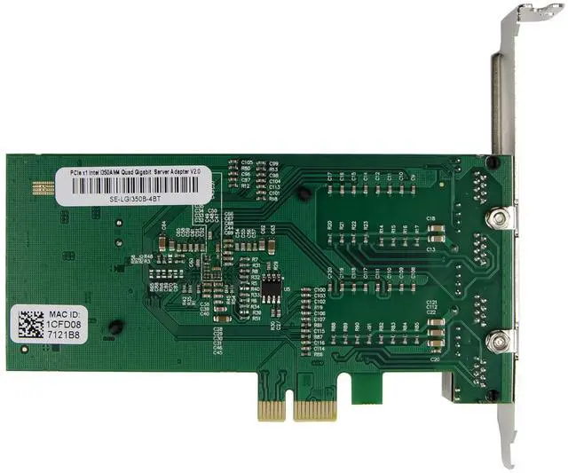 Alt view image 5 of 7 - JVFYI PCIe X4 82580EB Quad-RJ45 Gigabit Server NIC