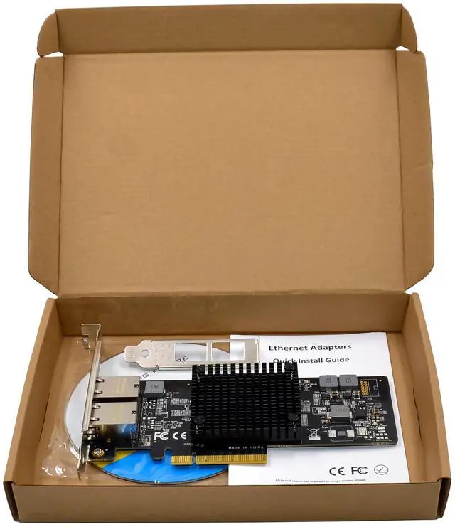 Alt view image 6 of 7 - JVFYI PCIe X8 X550 Dual-RJ45 10G Server Converged NIC