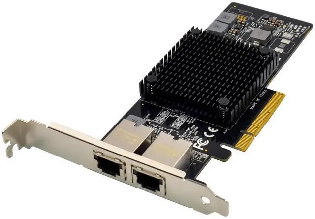Alt view image 2 of 7 - JVFYI PCIe X8 X550 Dual-RJ45 10G Server Converged NIC
