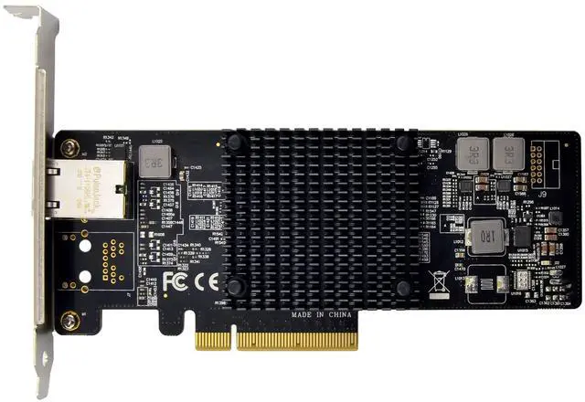 Alt view image 3 of 7 - JVFYI PCIe X8 X550 Single-RJ45 10G Converged NIC