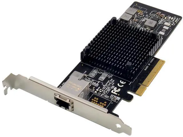 Alt view image 2 of 7 - JVFYI PCIe X8 X550 Single-RJ45 10G Converged NIC