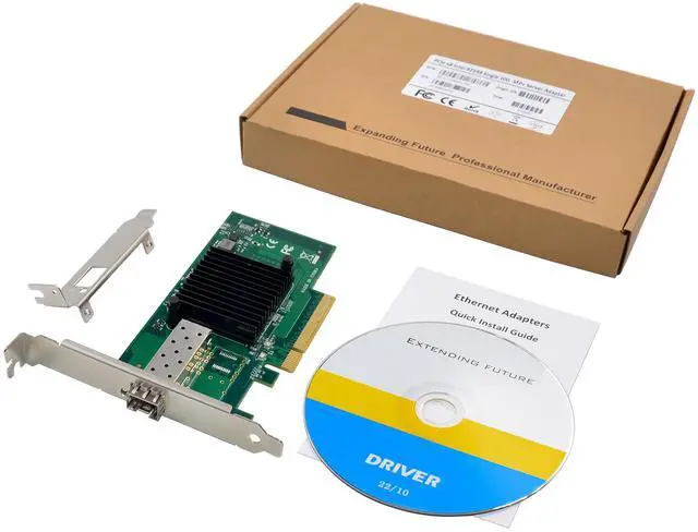 Alt view image 7 of 7 - JVFYI PCIe JL82599EN Single-SFP+ Fiber 10G Server NIC