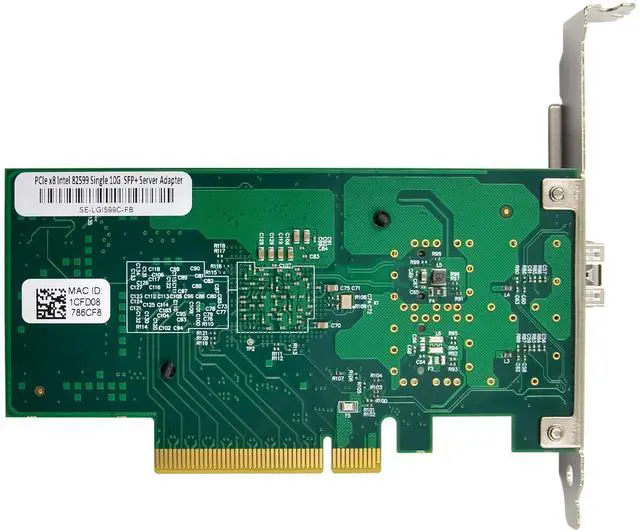 Alt view image 4 of 7 - JVFYI PCIe JL82599EN Single-SFP+ Fiber 10G Server NIC