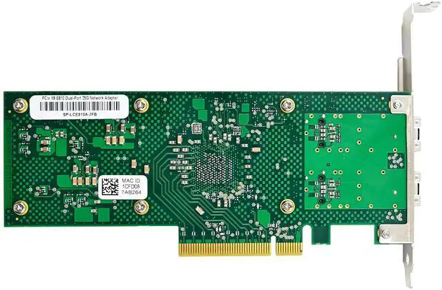 Alt view image 3 of 7 - JVFYI PCIe x8 E810 Dual-Port 25G SFP28 Network Adapter
