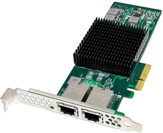 Alt view image 2 of 4 - JVFYI PCIe X4 X550 Dual-RJ45 10G Converged NIC