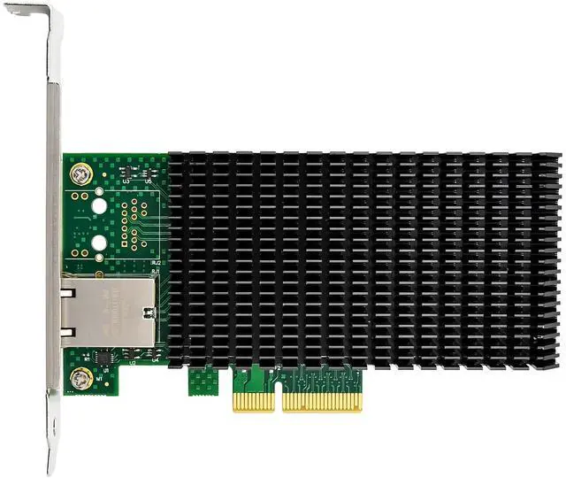 Alt view image 3 of 7 - JVFYI PCIe X4 X550 Single-RJ45 10G Converged NIC