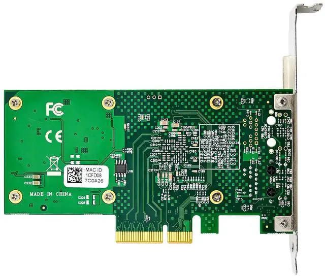 Alt view image 4 of 7 - JVFYI PCIe X4 X550 Single-RJ45 10G Converged NIC