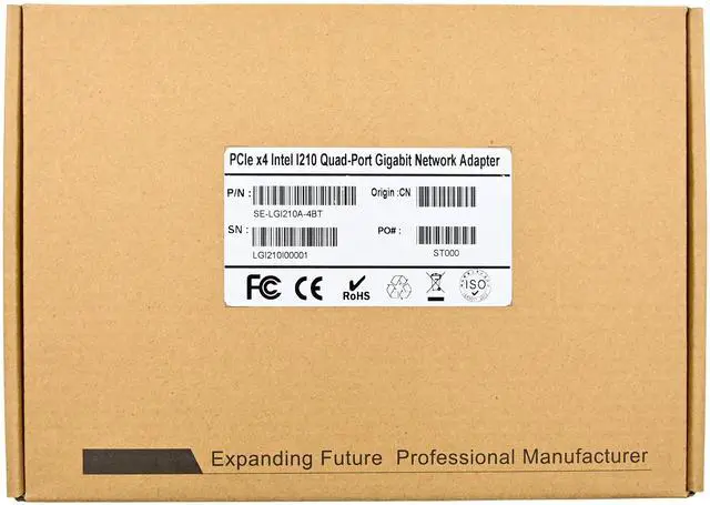 Alt view image 7 of 7 - JVFYI PCIe x4 I210-T4 GbE Vision Network Adapter