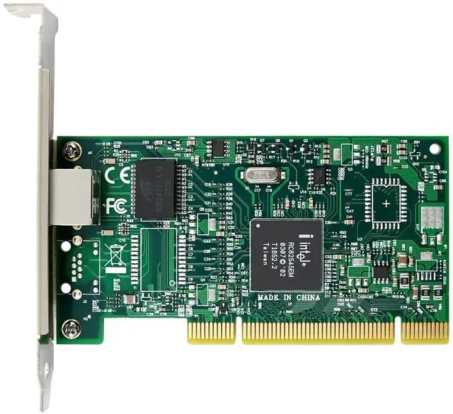Alt view image 2 of 7 - JVFYI PCI RC82545 Single-RJ45 Gigabit Ethernet NIC