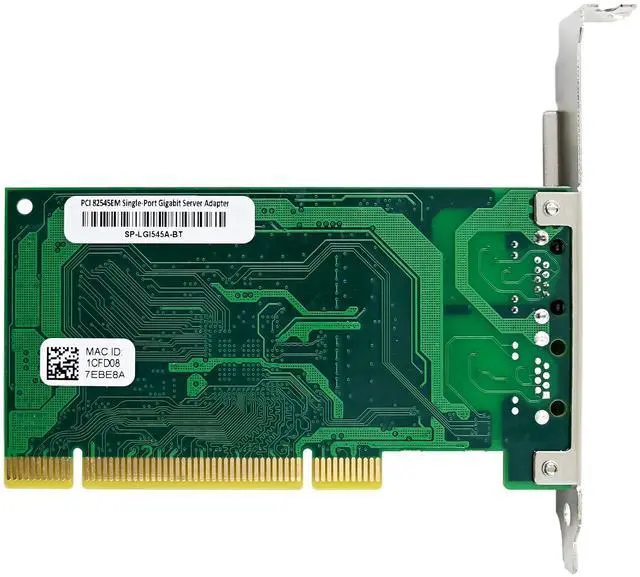 Alt view image 3 of 7 - JVFYI PCI RC82545 Single-RJ45 Gigabit Ethernet NIC