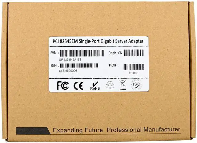 Alt view image 7 of 7 - JVFYI PCI RC82545 Single-RJ45 Gigabit Ethernet NIC