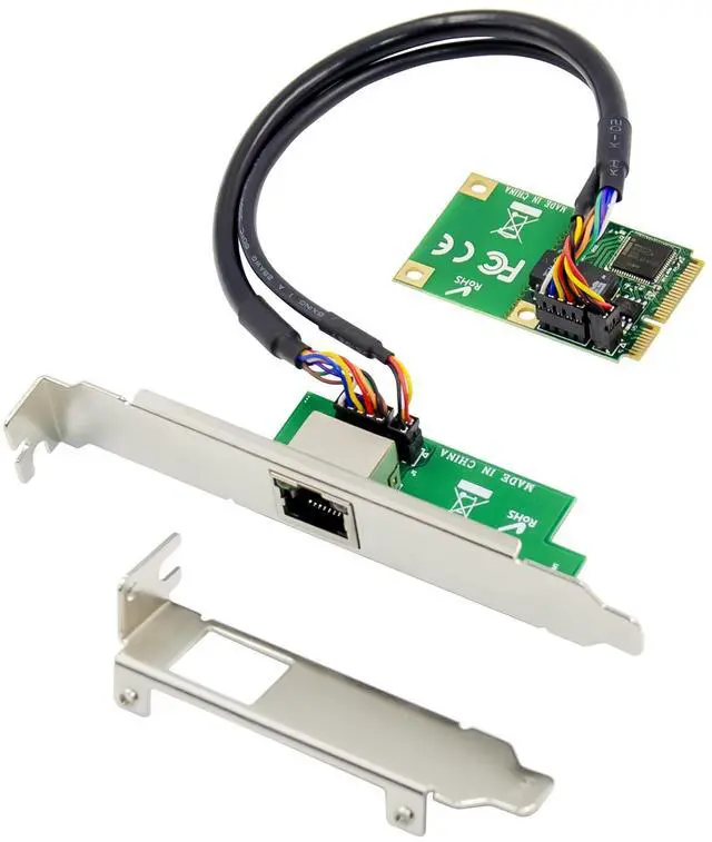 Alt view image 2 of 7 - JVFYI MiniPCIe 82574L Gigabit Ethernet Card